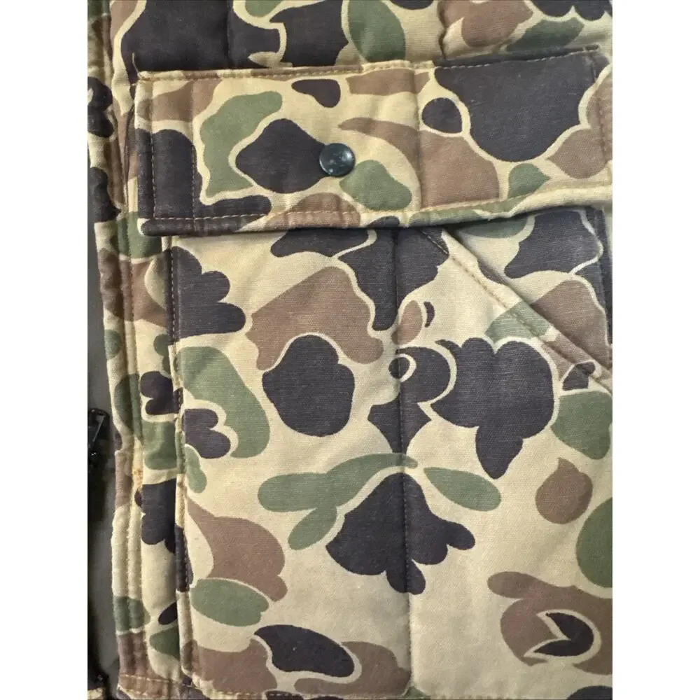 Vintage Best Endorsed By Jim Catfish‎ Hunter Camouflage Coat Size M Made In USA